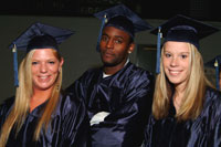 Grad 06 three graduates