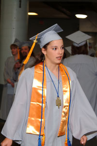 Grad 06 Honor student walking