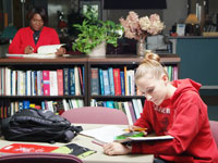Students study at the Williamsburg Center