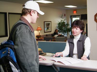 Center Associate helps student
