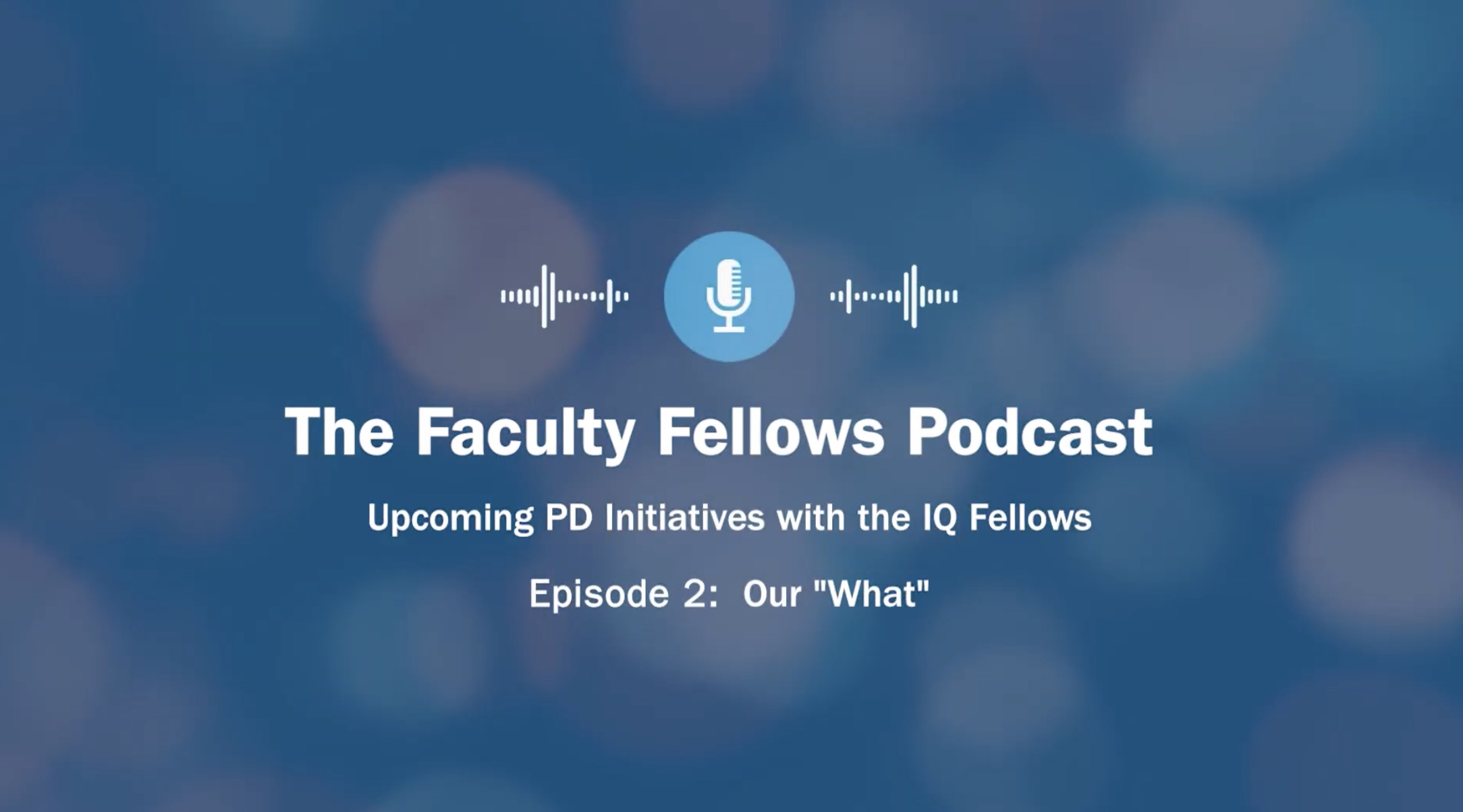 Faculty Fellows Podcast